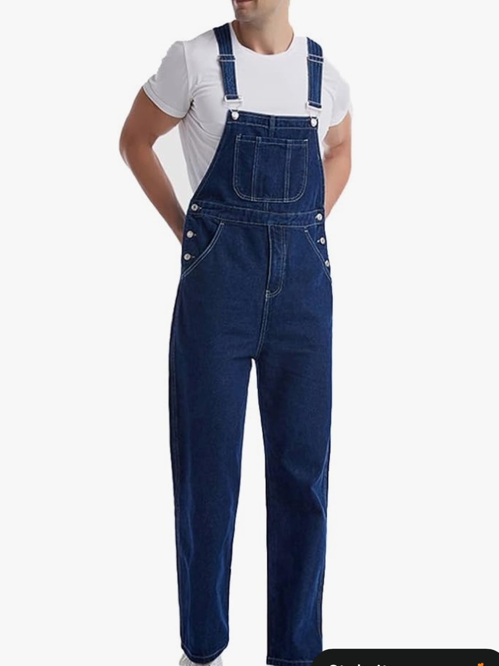 Unisex Classic Dark Blue Denim Overalls (Please check other Images!!)